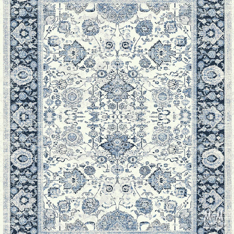 Verona Tribal Blue Runner 80 cm wide | $95 per metre