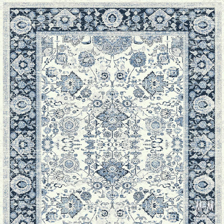 Verona Tribal Blue Runner 80 cm wide | $95 per metre
