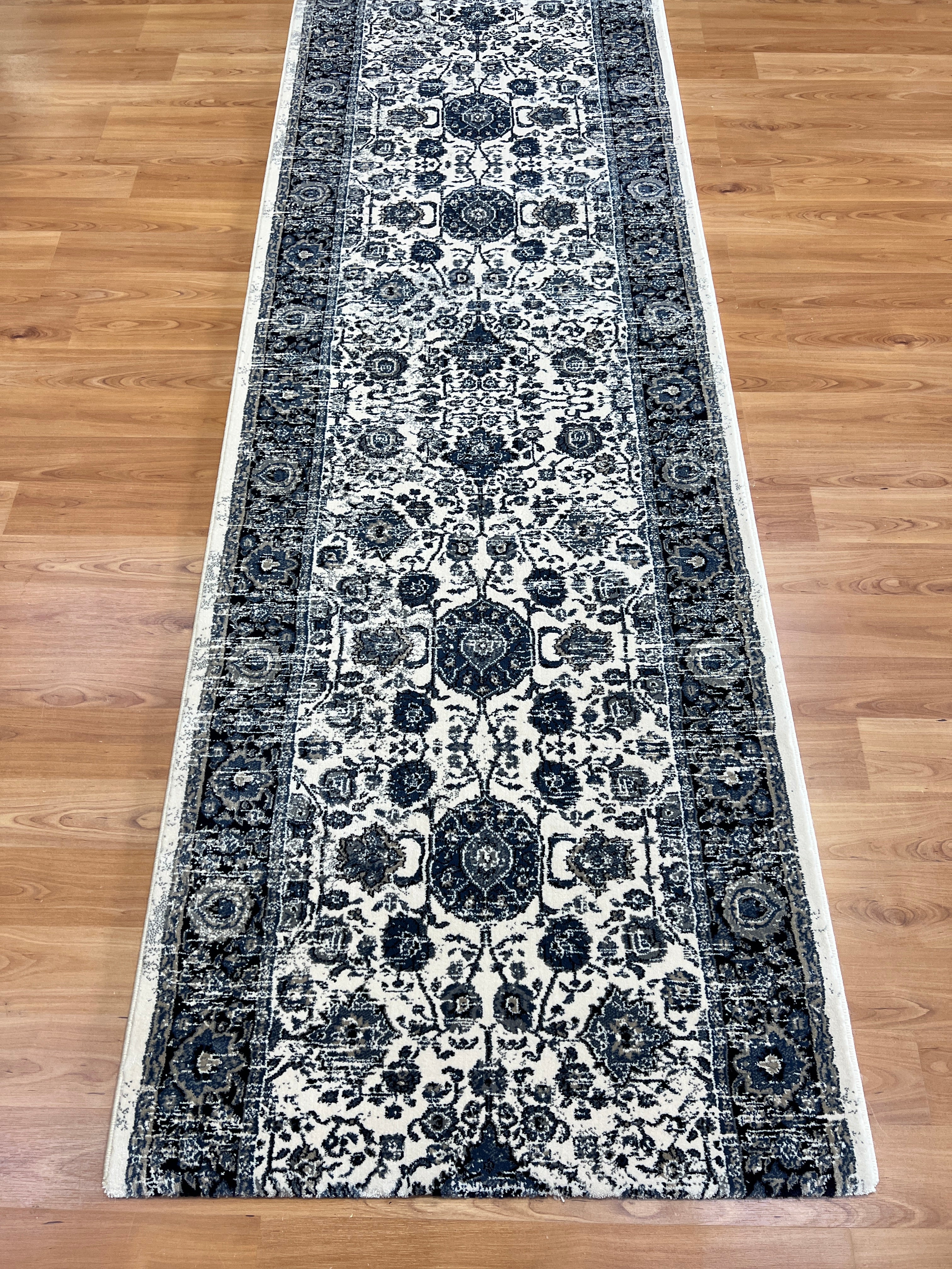 Verona Tribal Blue Runner 80 cm wide | $95 per metre