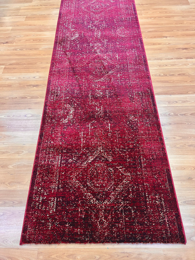 Tavernelle Hagia Burgundy Runner 80 cm wide | $59 per metre-zoom-