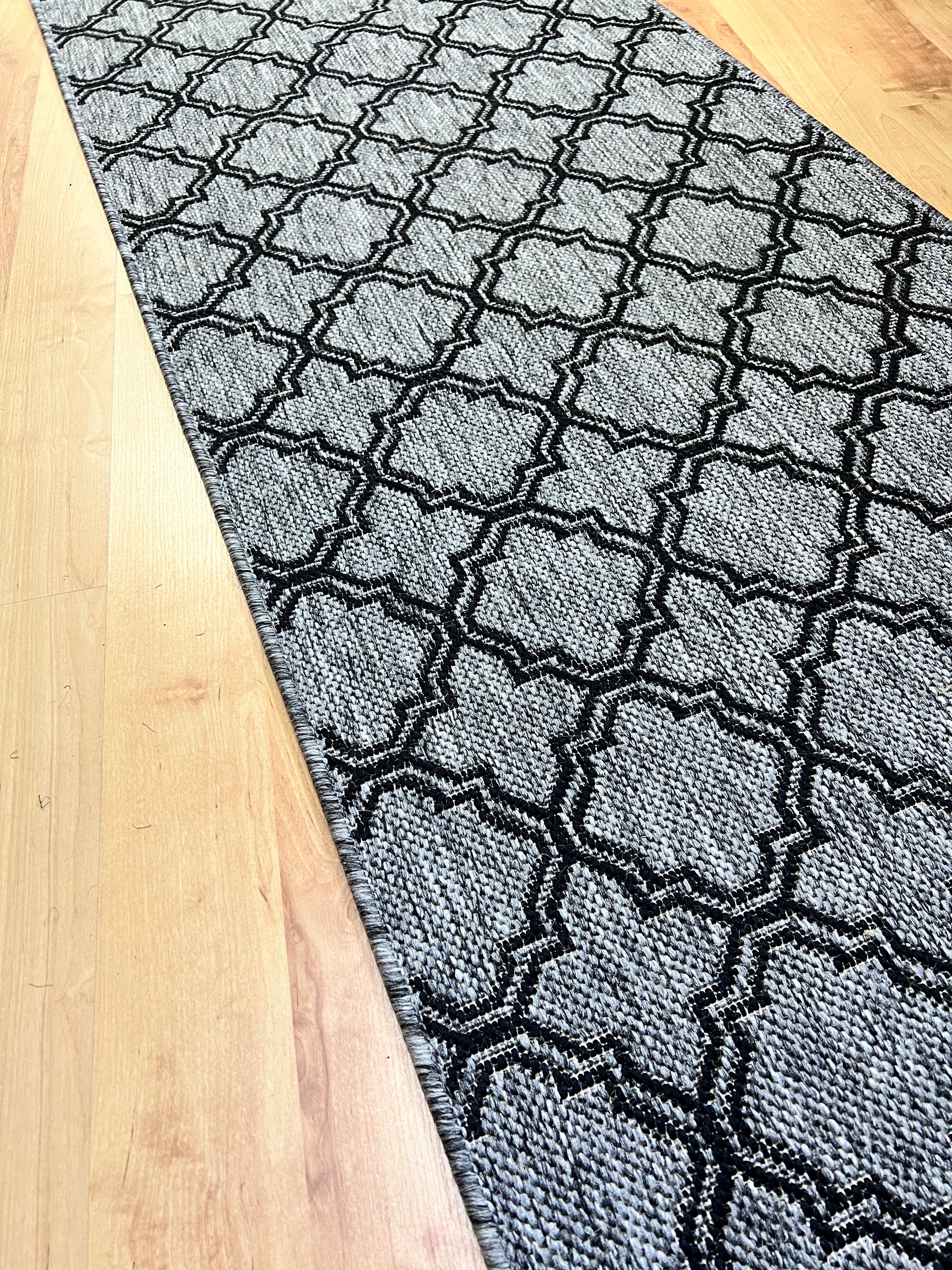 Seaspray Moroc Grey Black Runner 67 cm wide | $29 per metre