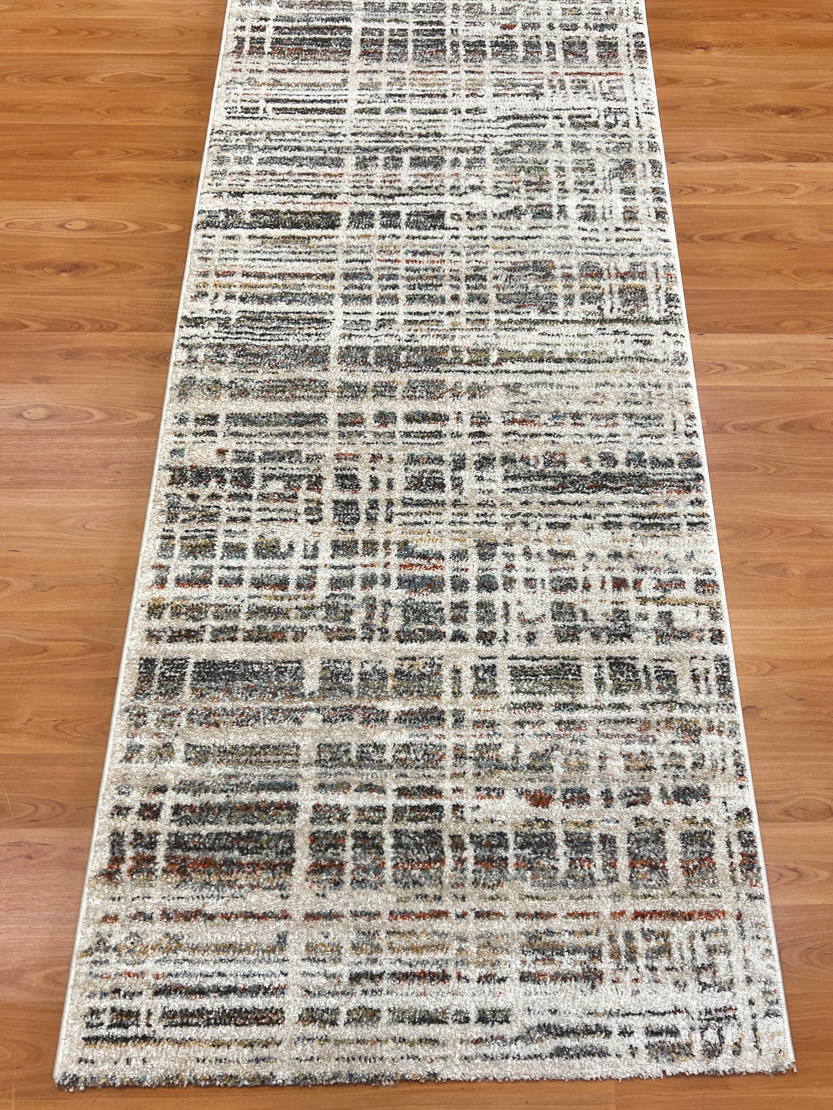 Lusaka Cream Blue Runner 80 cm wide | $75 per metre