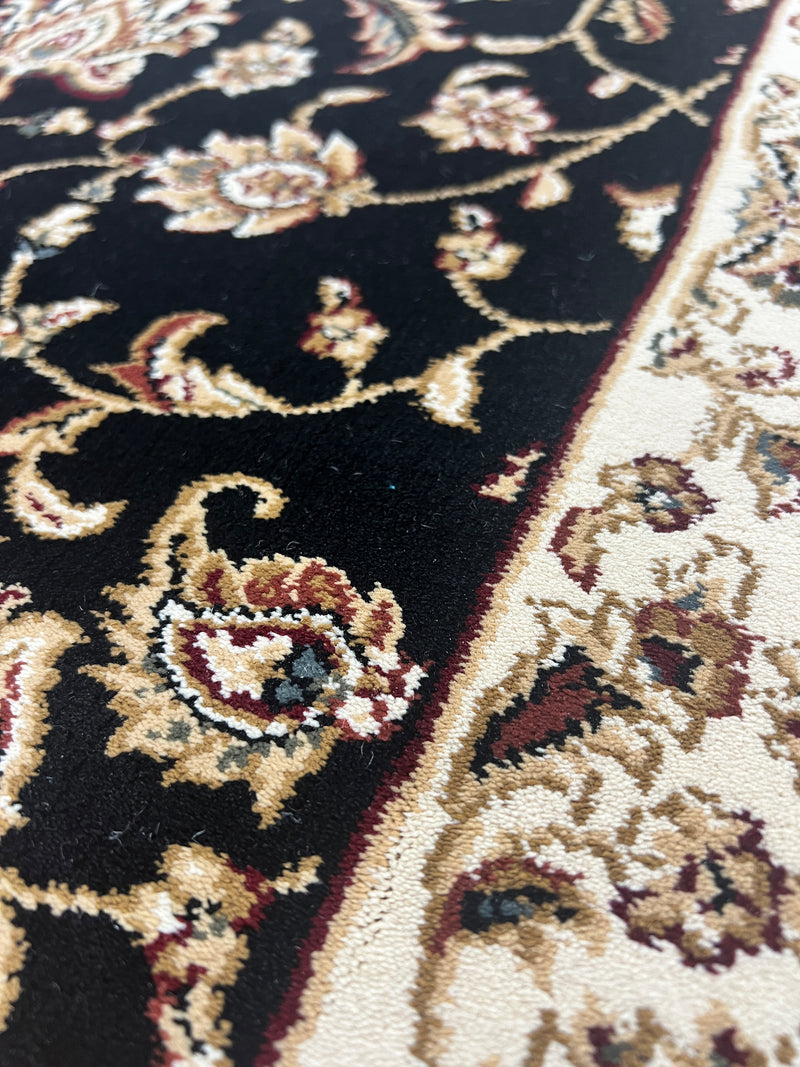 Verona Garden Black Runner 80 cm wide | $95 per metre-zoom-
