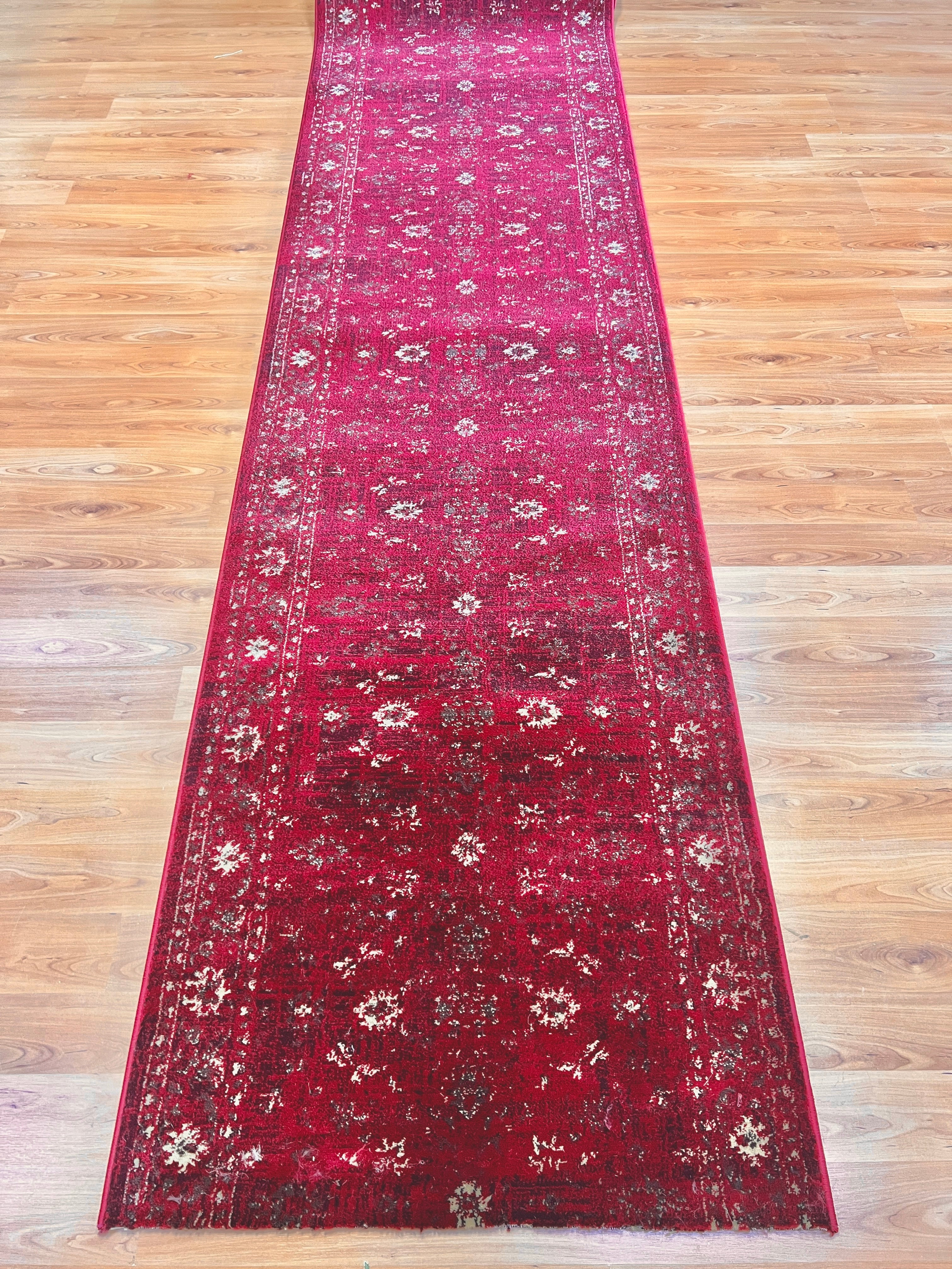 Tavernelle Antique Burgundy Runner 80 cm wide | $59 per metre