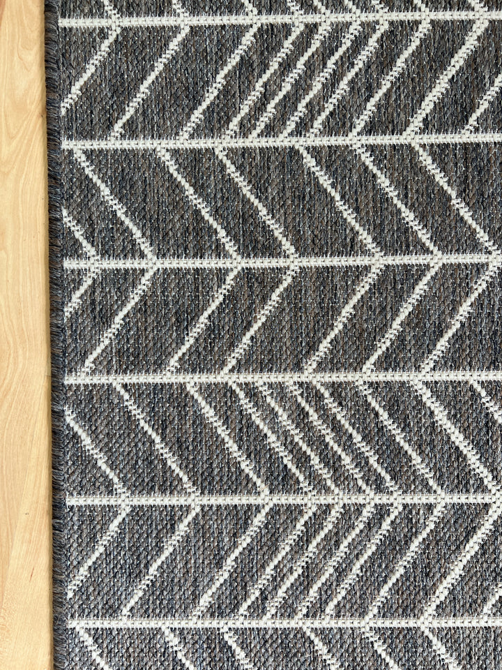 Seaspray Arrows Natural Grey Runner 67 cm wide | $29 per metre