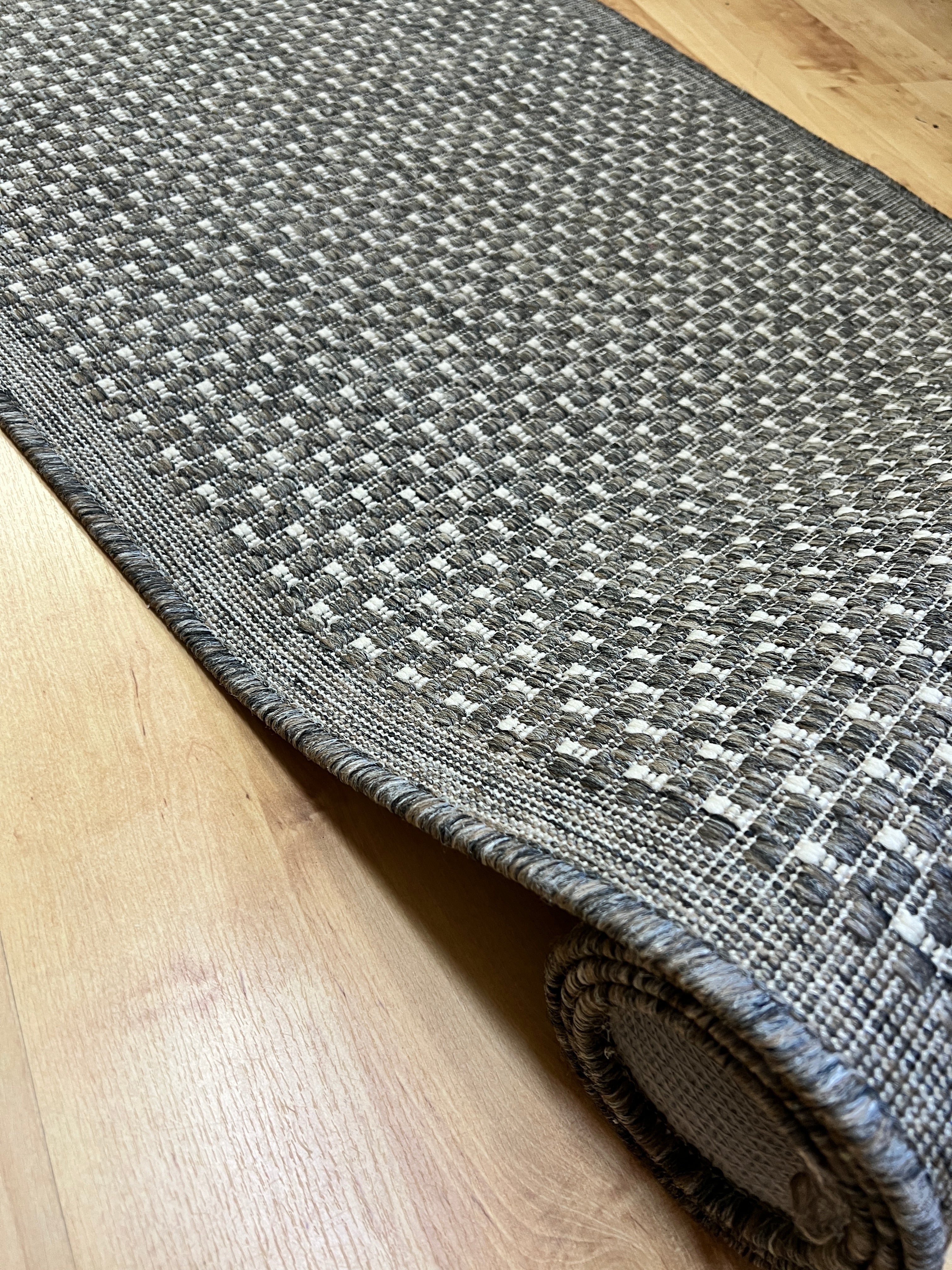 Seaspray Dots Natural Silver Runner 67 cm wide | $29 per metre