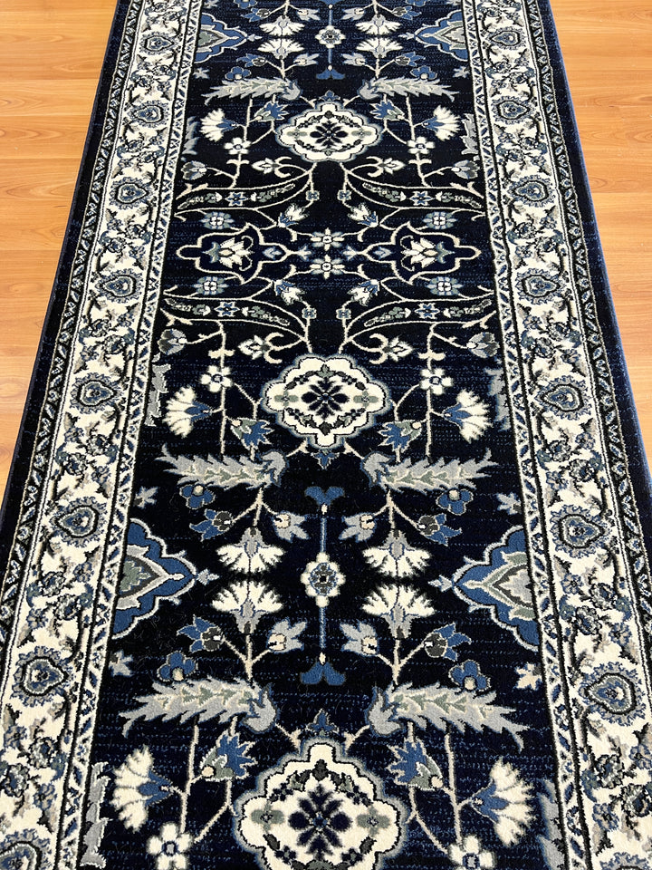 Verona Antique Navy Runner 80 cm wide | $95 per metre