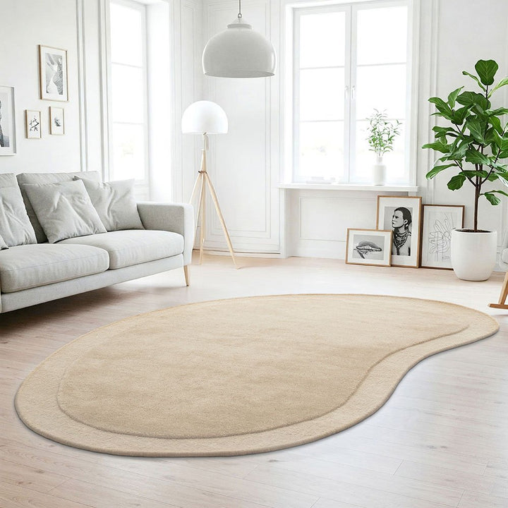 Cleo Beige Shaped Rug