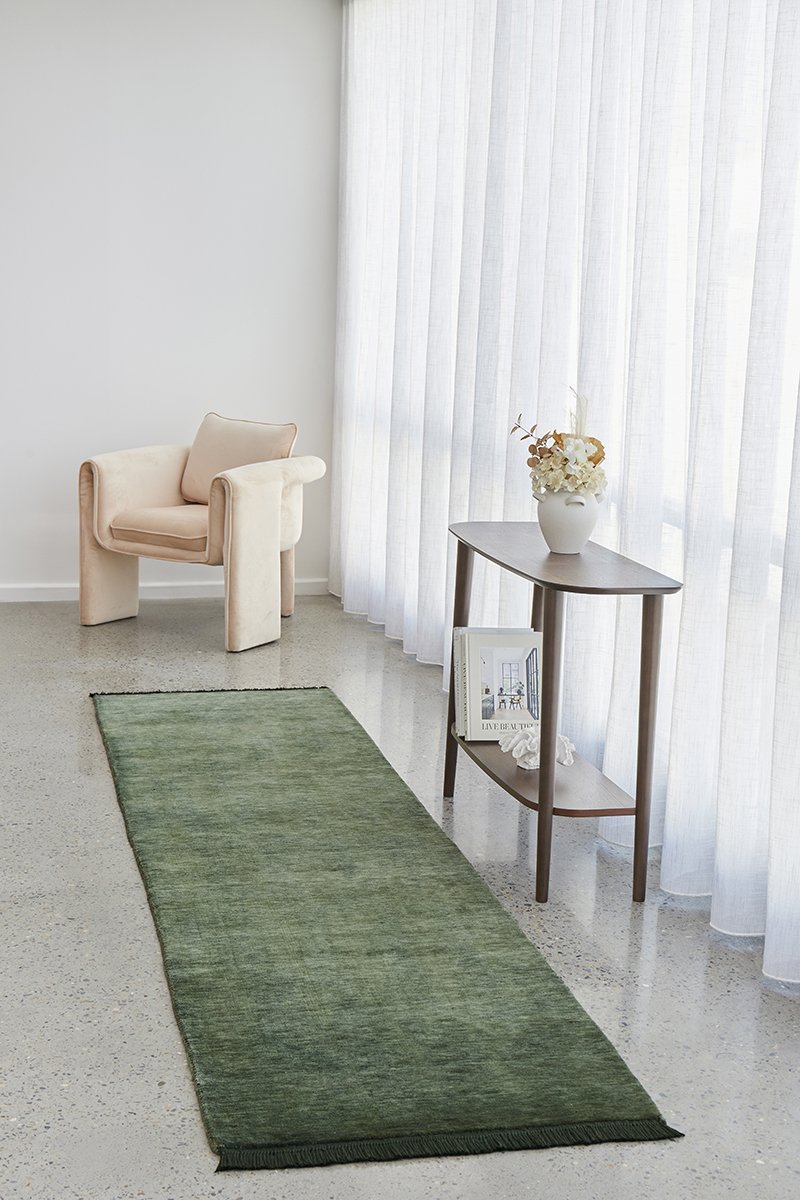 KinShip Forest Green Fixed Runner by Conscious Loom-1