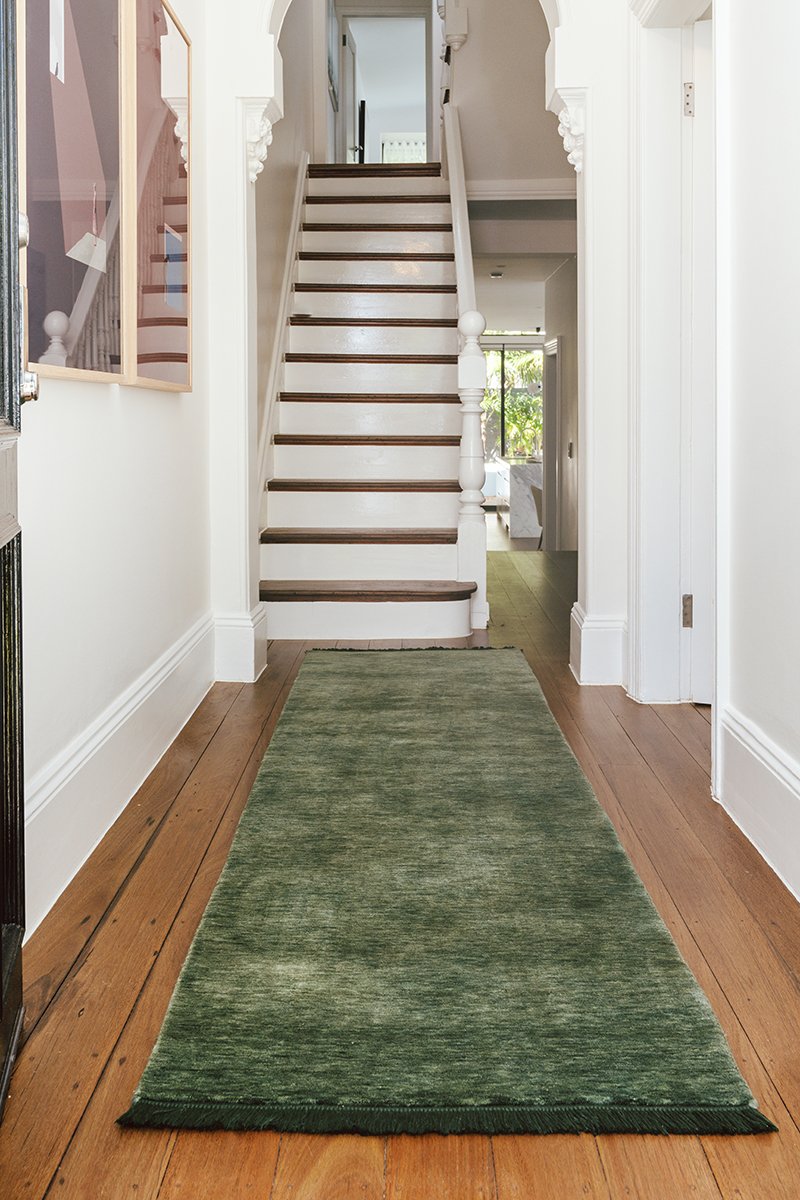 KinShip Forest Green Fixed Runner by Conscious Loom-zoom-2