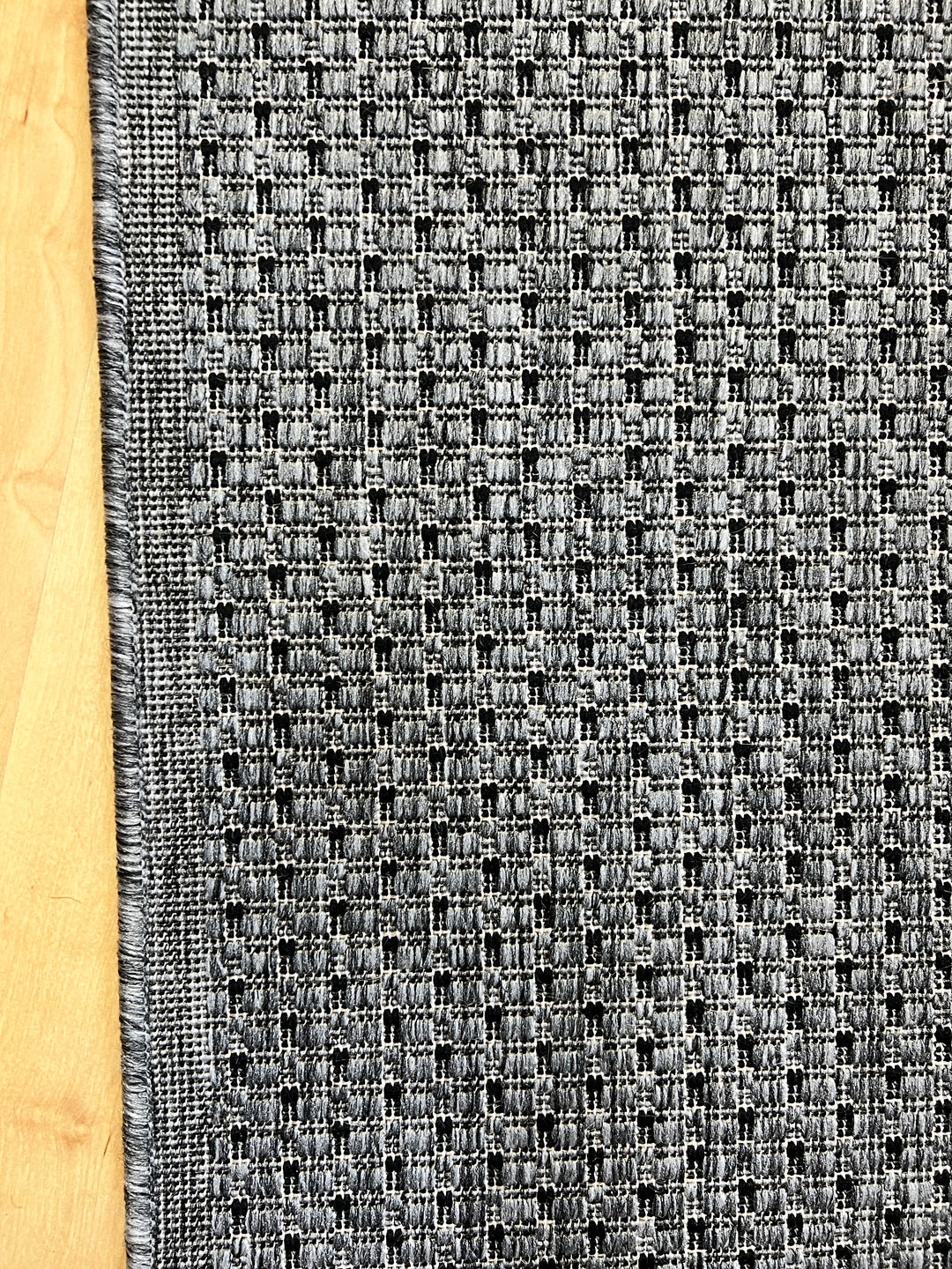 Seaspray Dots Grey Black Runner 67 cm wide | $29 per metre