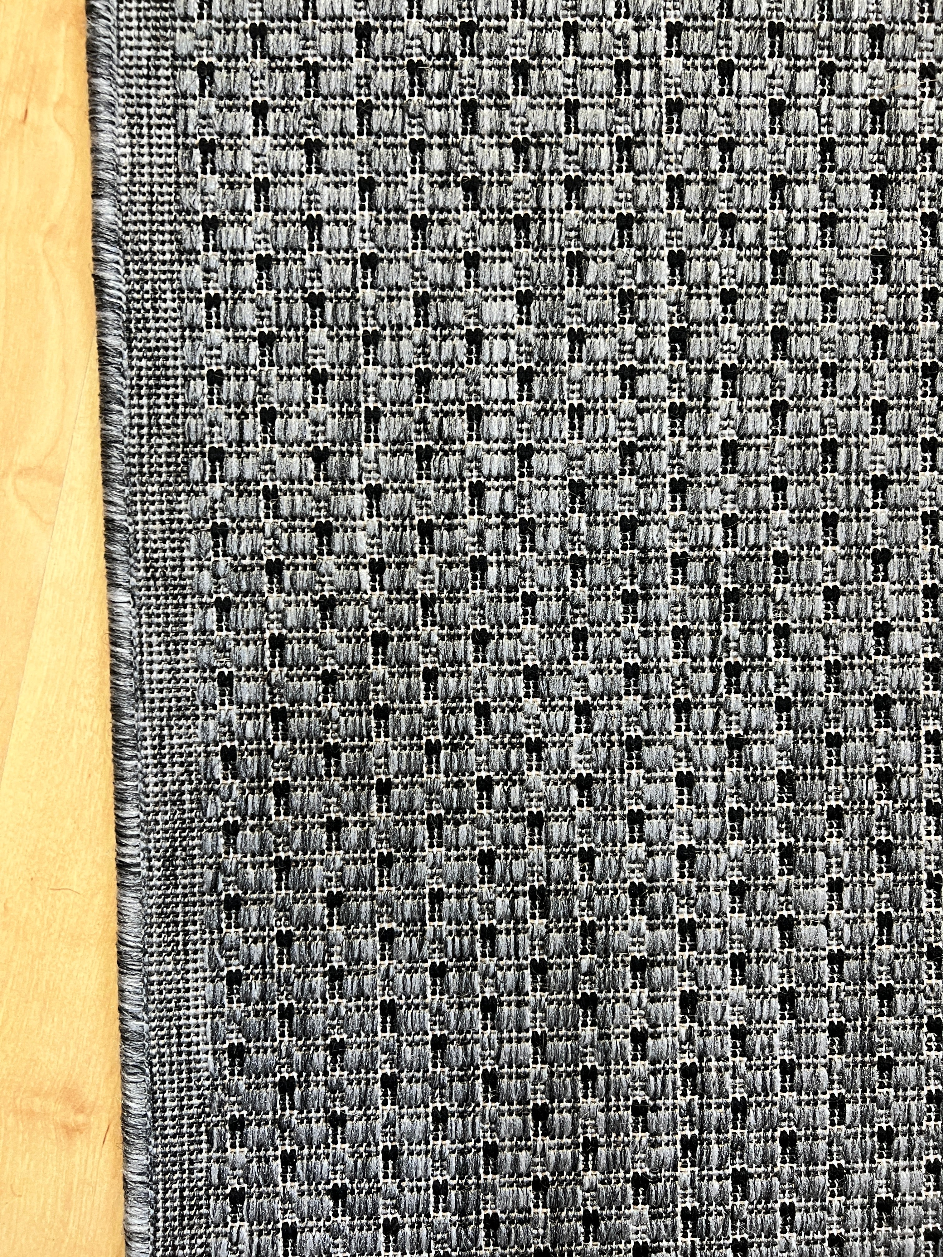 Seaspray Dots Grey Black Runner 67 cm wide | $29 per metre