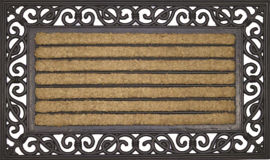 Doormat Rubber & Coir Ribbed-zoom-1