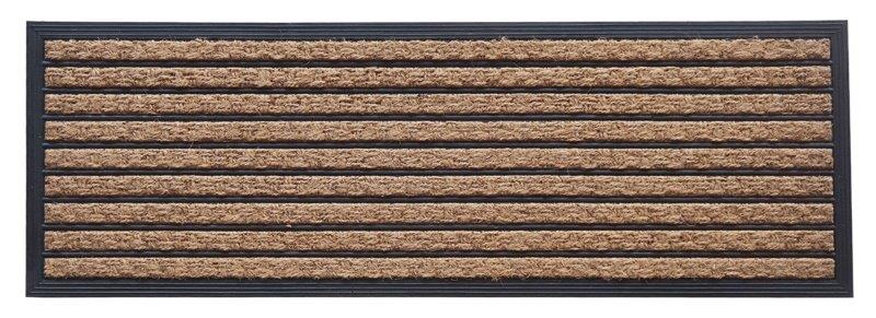 Doormat Rubber Coir Yarn Stripe Wide-zoom-1