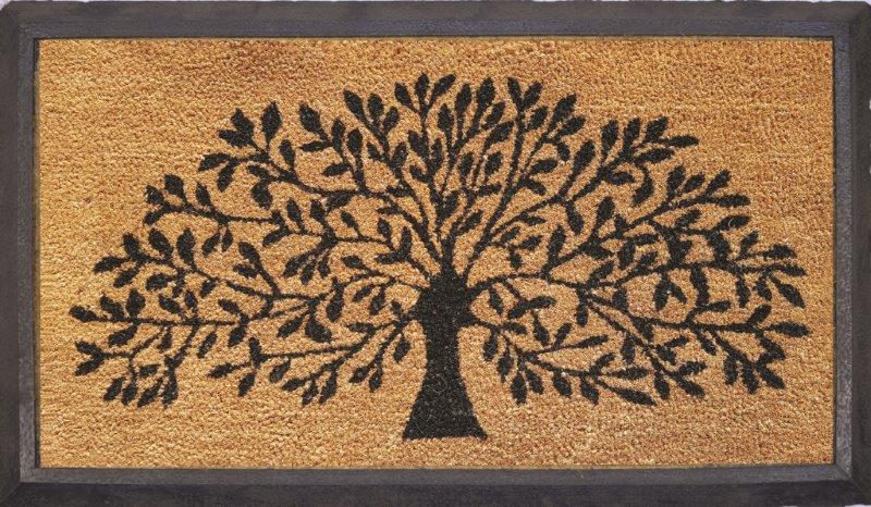 Doormat Rubber & Coir Tree of Life 40 x 70 cm