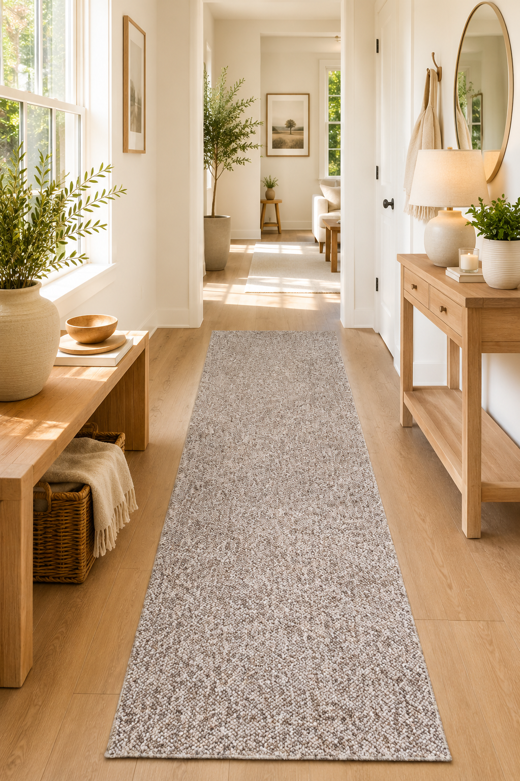 Drift Pebble Taupe Fixed Runner-zoom-1