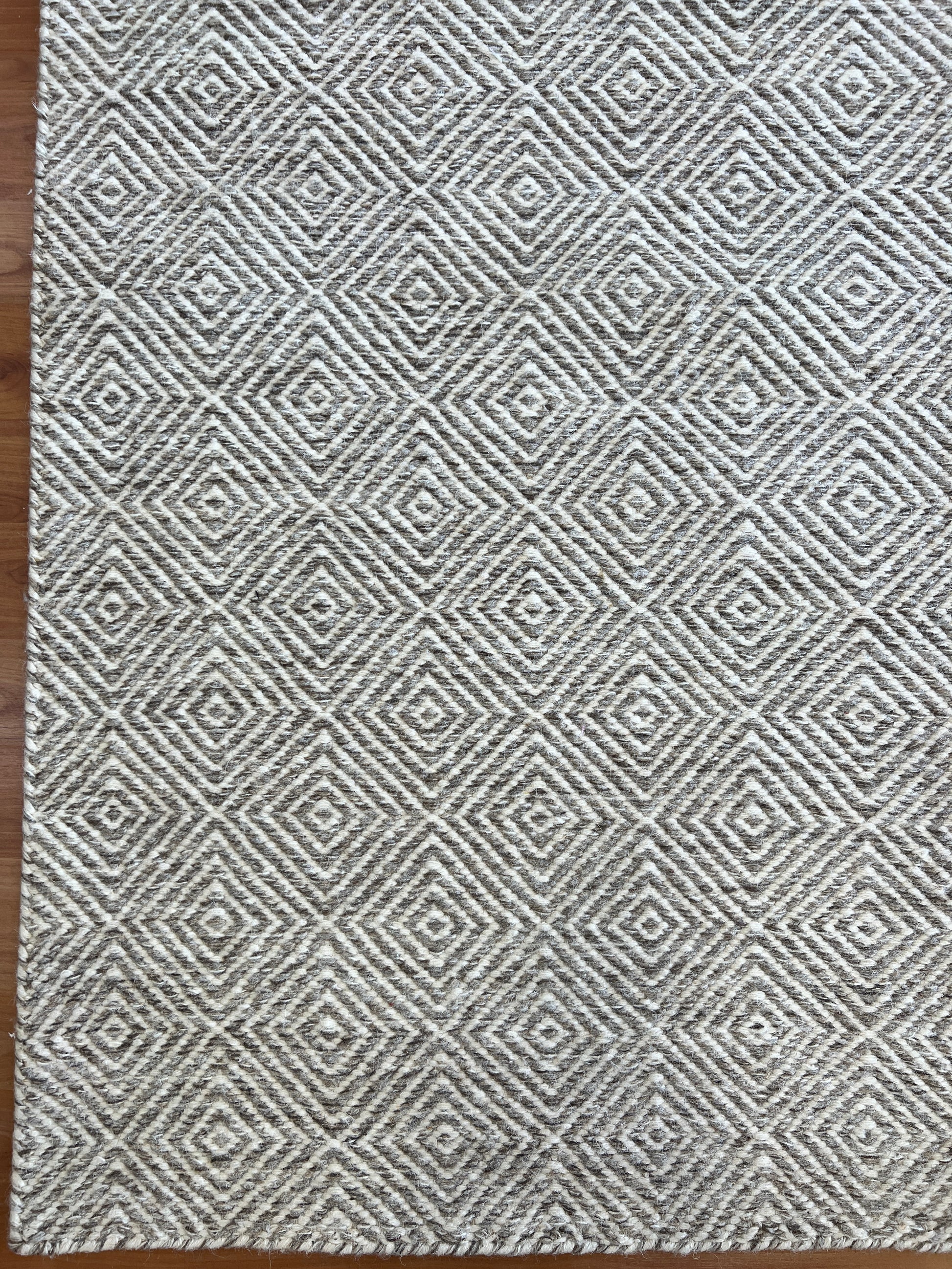 Diamond Natural White Flatweave Runner 80 x 1200 cm-4