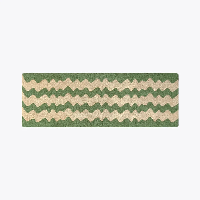 Doormat Long Green Waves