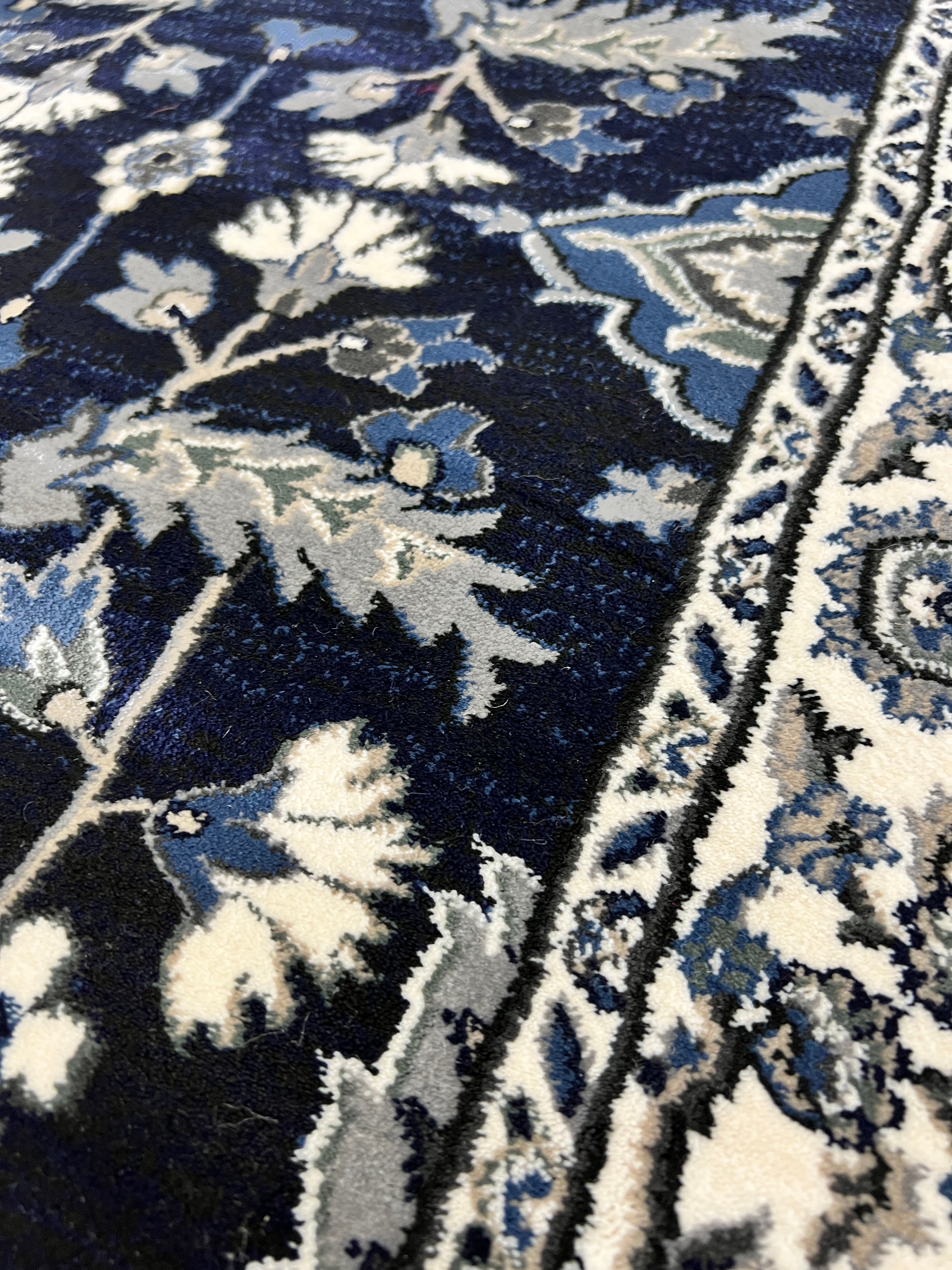Verona Antique Navy Runner 80 cm wide | $95 per metre