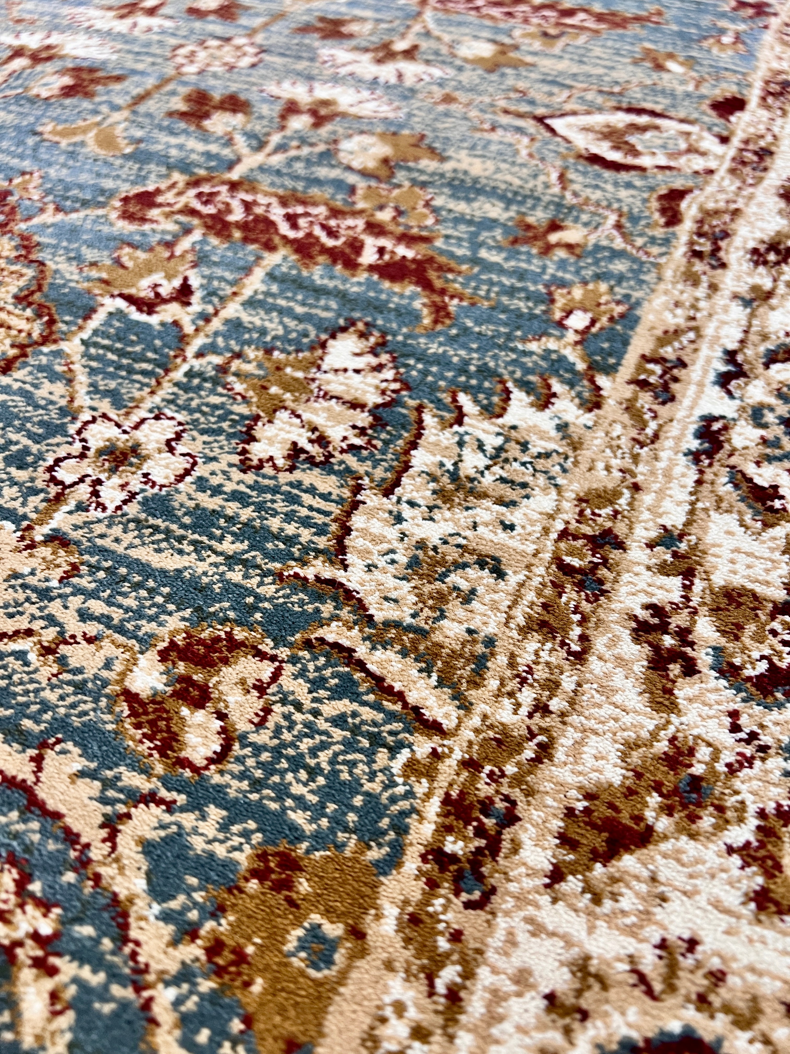 Verona Antique Blue Runner 80 cm wide | $95 per metre