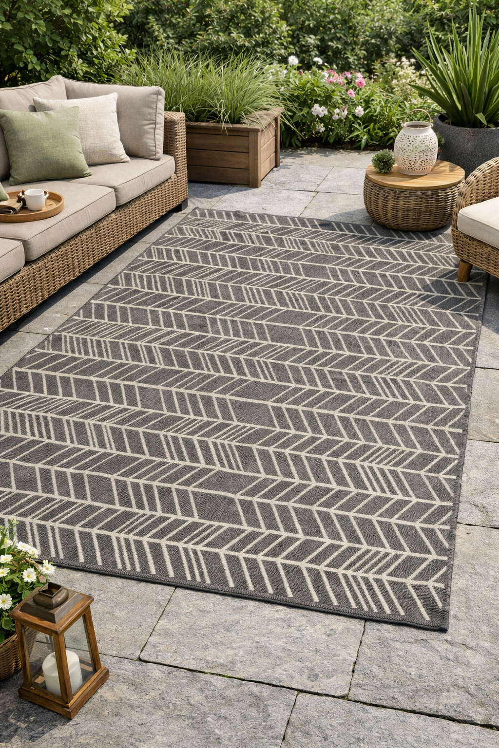 Seaspray Arrows Natural Grey