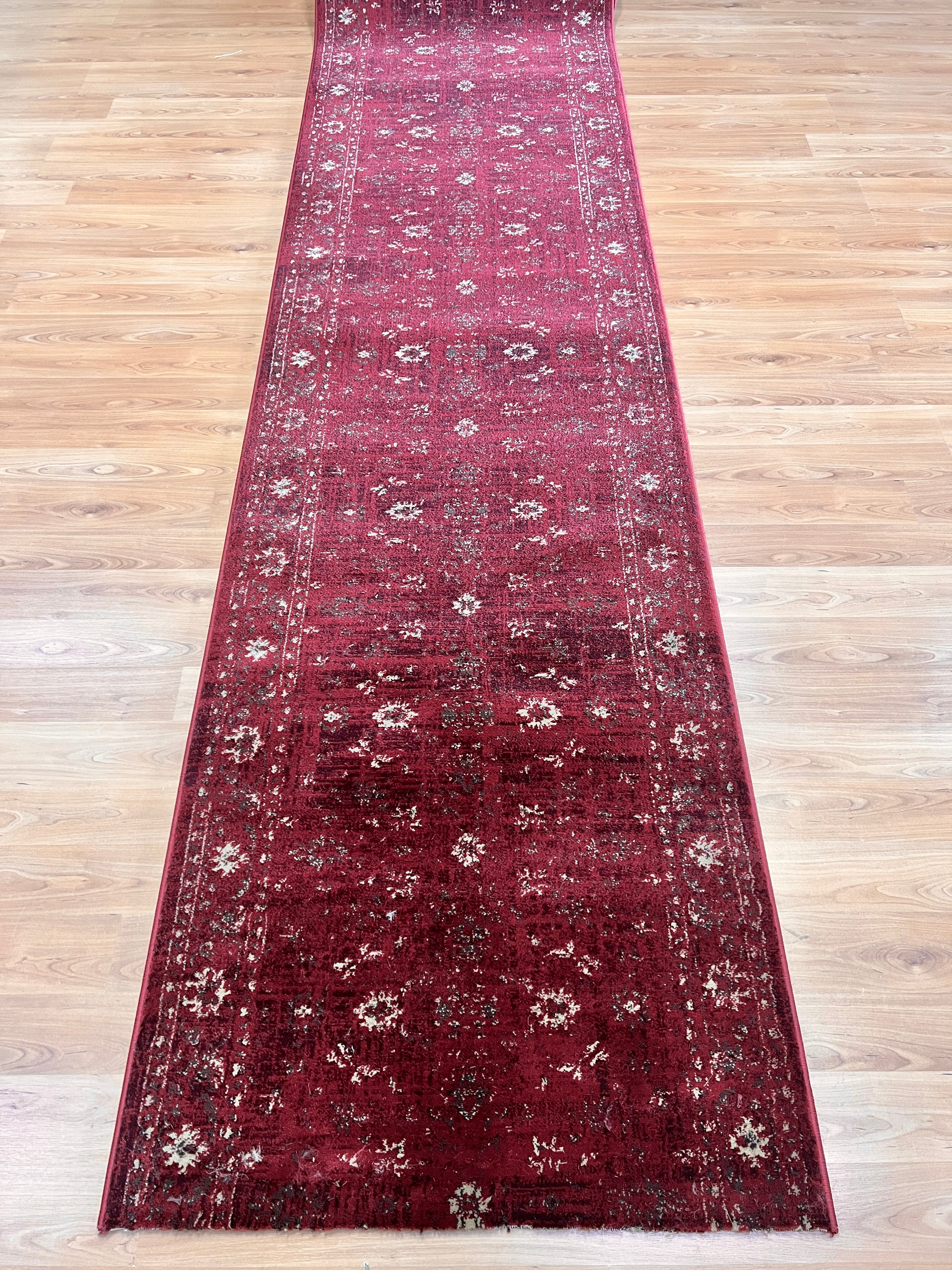 Tavernelle Antique Burgundy Runner 80 cm wide | $59 per metre