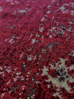 Antique Burgundy Tavernelle runner made of heat set polypropylene, 80 cm wide, displaying rich burgundy color and textured fabric.