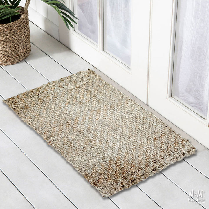 Doormat Jute Diagonal Weave