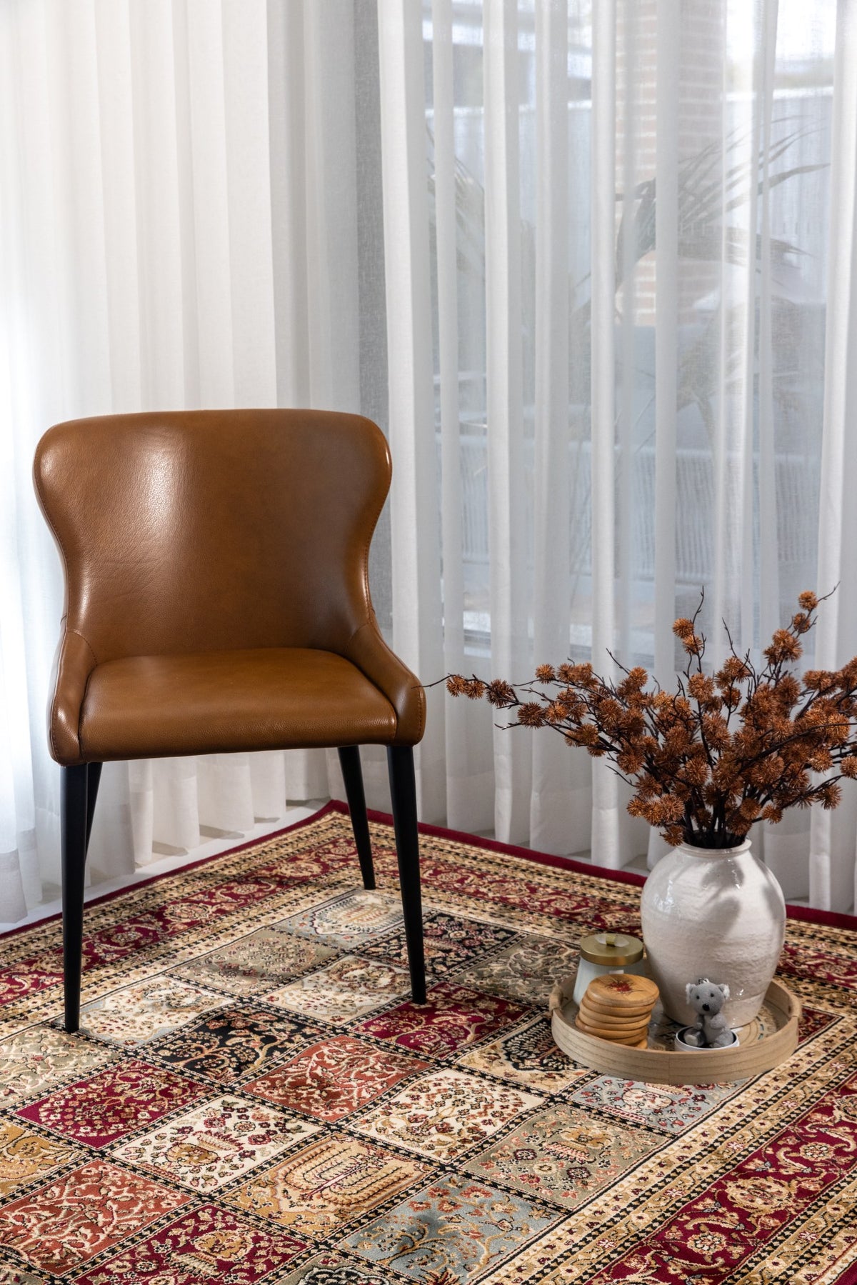 Red Verona Panel made of heat set polypropylene by Turkey, showcasing a textured, vibrant surface with clean edges.