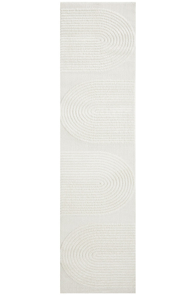 Lotus Abbey White Fixed Runner-zoom-2