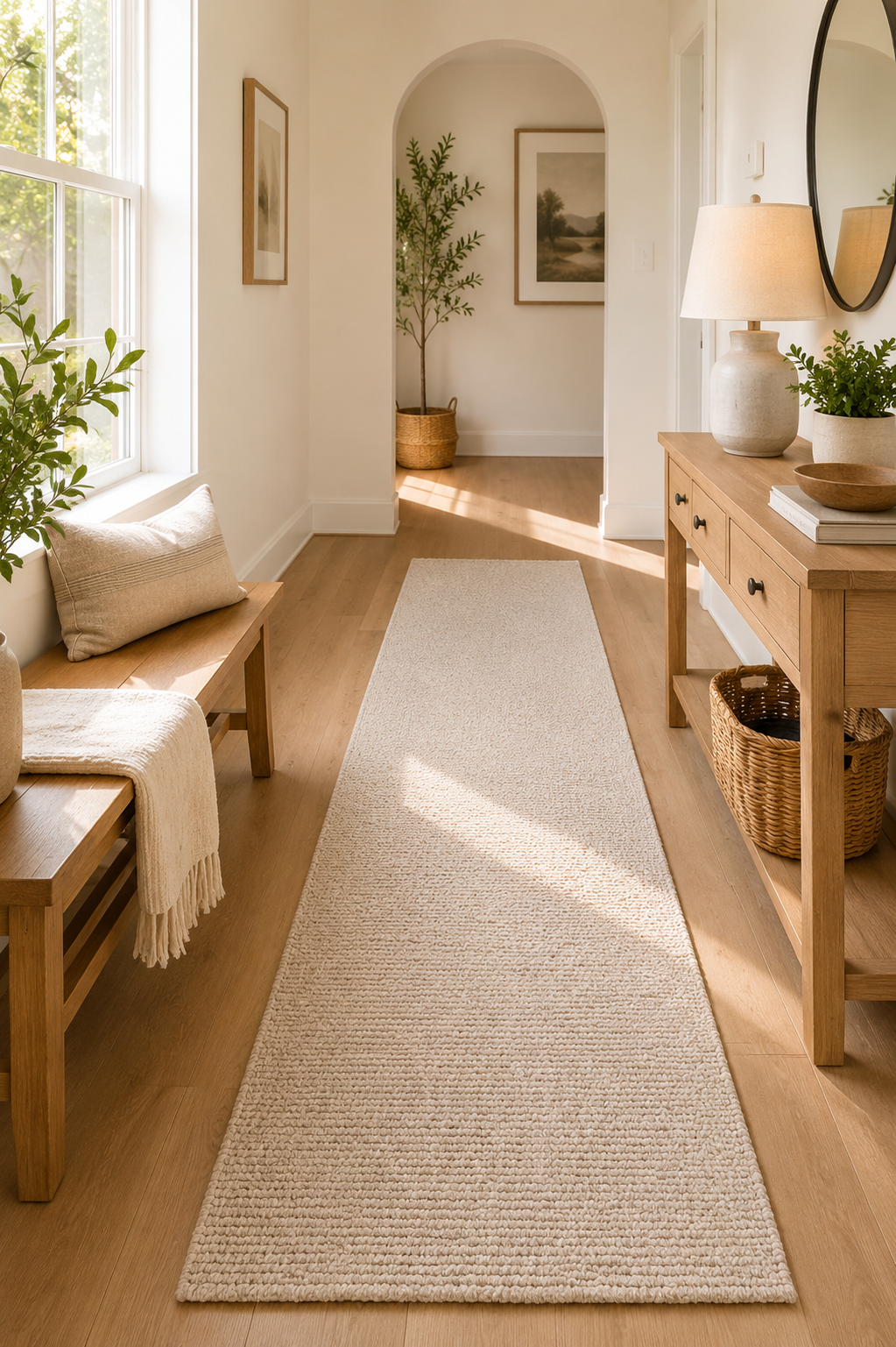 Lyo Beige Fixed Runner-1