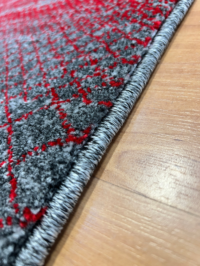 Lagos Red & Grey Runner 80 cm wide | $65 per metre-zoom-