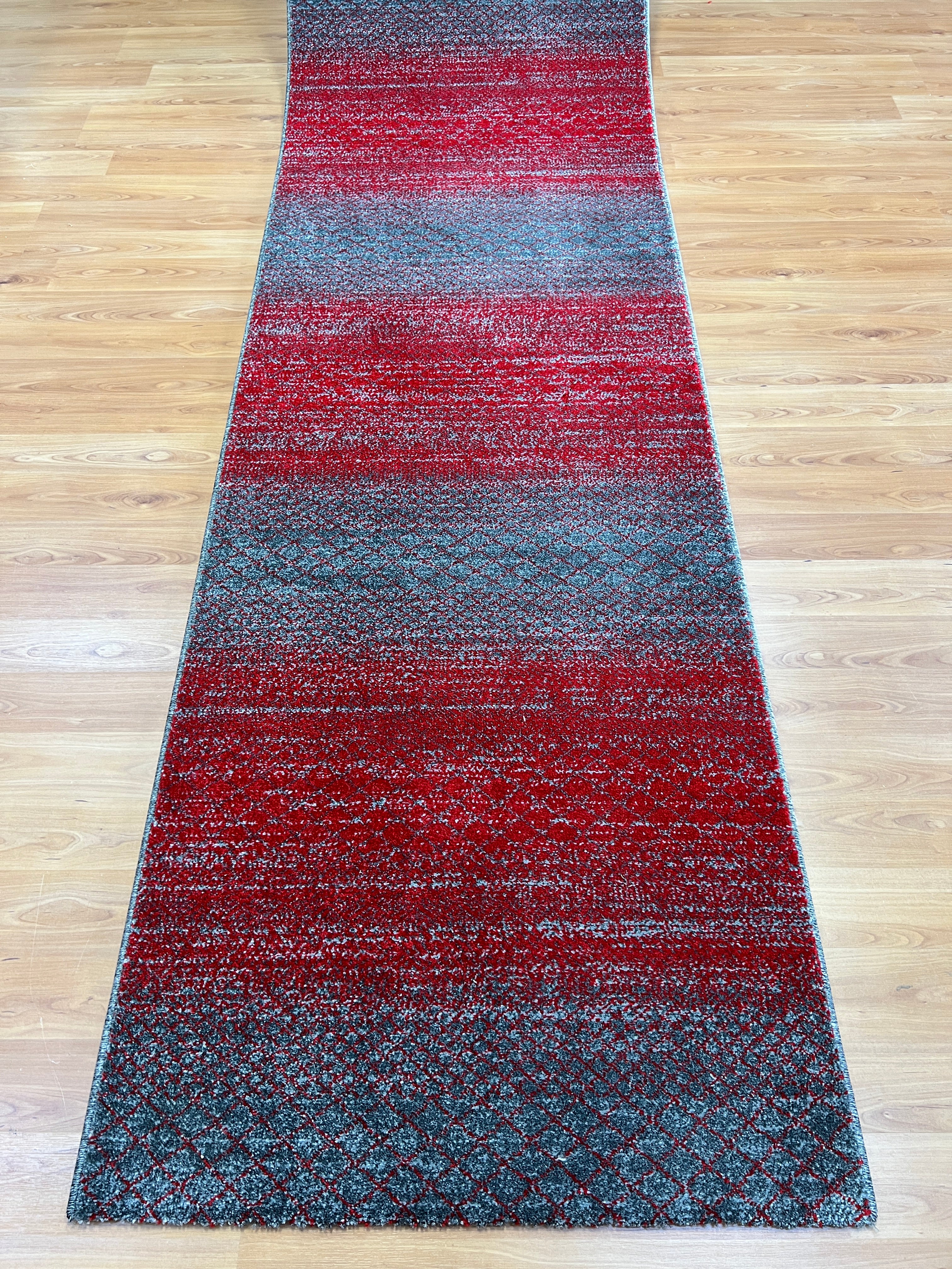 Lagos Red & Grey Runner 80 cm wide | $65 per metre-zoom-1