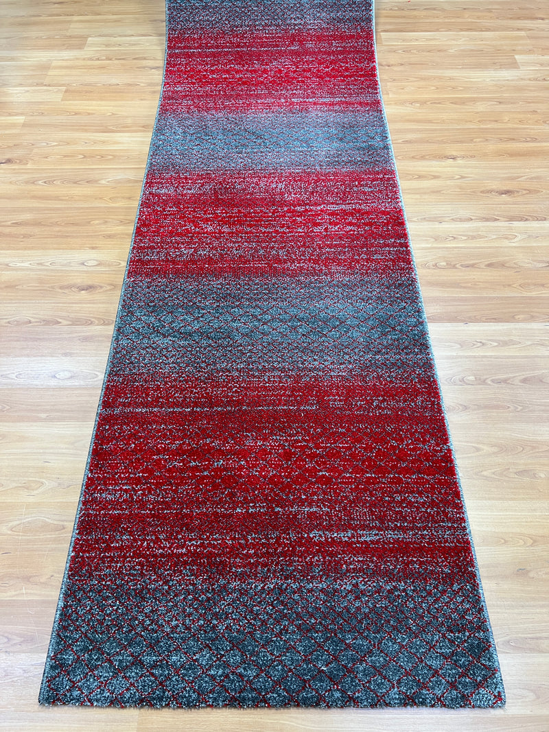 Lagos Red & Grey Runner 80 cm wide | $65 per metre-zoom-