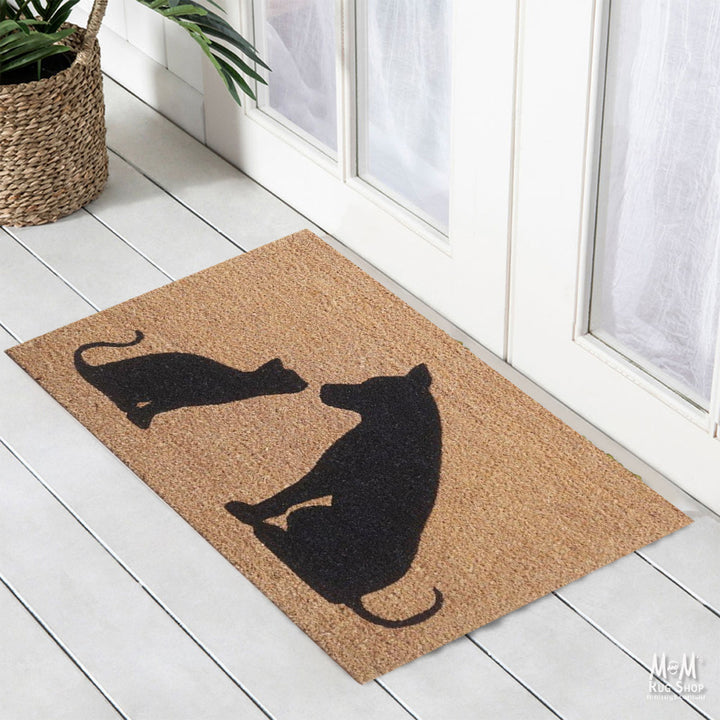 Doormat Latex Coir Cat and Dog