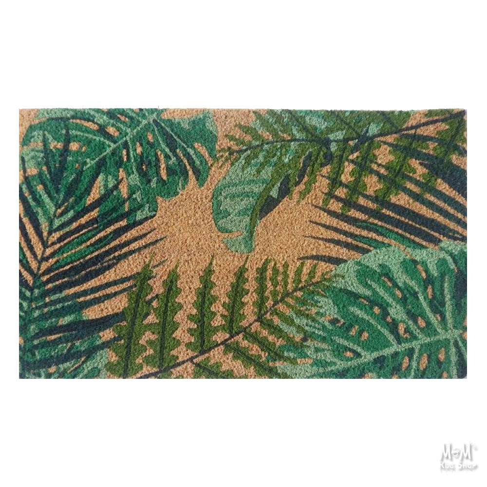 Doormat Latex Coir Leaves
