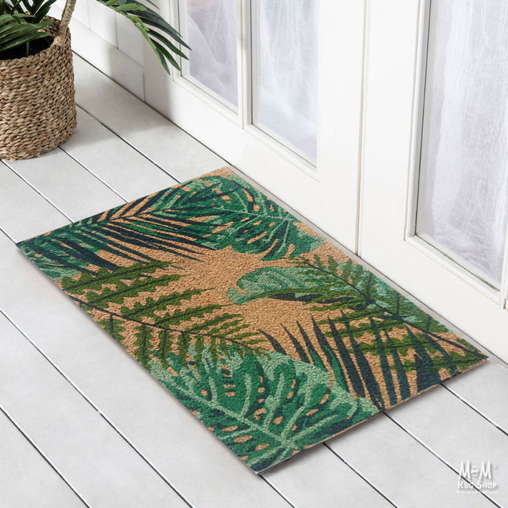 Doormat Latex Coir Leaves-zoom-2