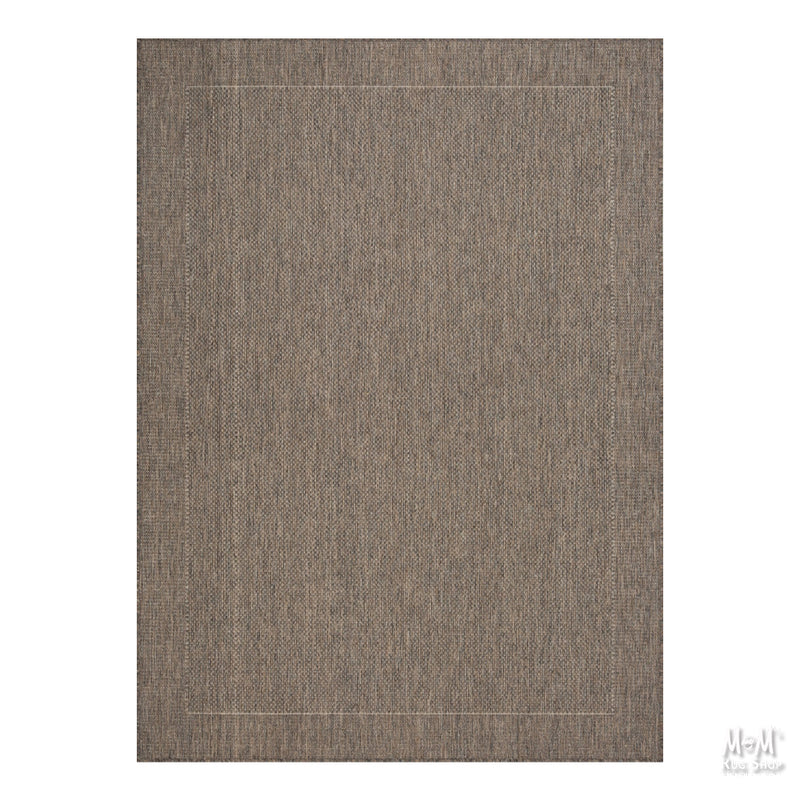 Chino Taupe Linen Rubber Backed-zoom-
