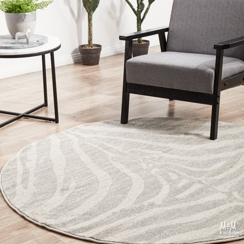 Chrome Savannah Silver Round-zoom-