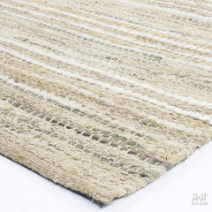 India Coogee Sand jute and cotton tote bag with natural woven texture and sturdy handles.
