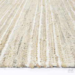 Coogee Sand jute and cotton tote bag with woven texture, featuring earthy tones and sturdy handles, made by India.