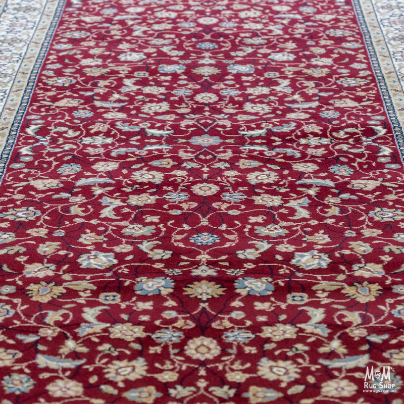 Da Vinci Red Runner 100 cm wide  | $155 per metre-zoom-