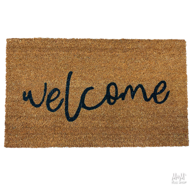 Doormat PVC Coir Welcome Natural-zoom-
