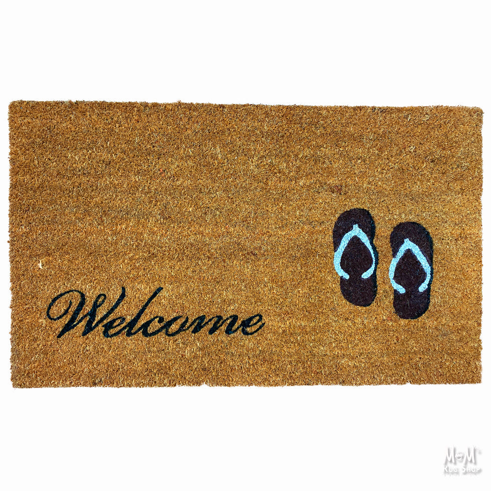 doormat pvc coir Welcome Thong