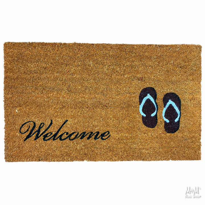 Doormat PVC Coir Welcome Thong