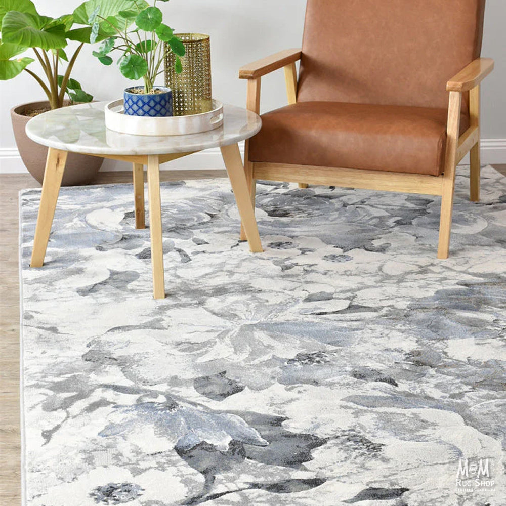 Elite Fleur Blue Modern Lounge