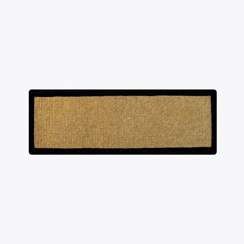 Doormat Coir Long Black Border