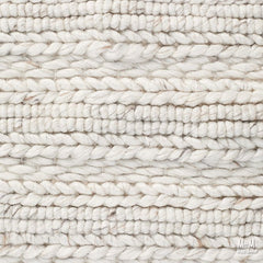 Close-up of Harvest Ivory wool with viscose fabric showing soft, textured fibers in a natural ivory color from India.