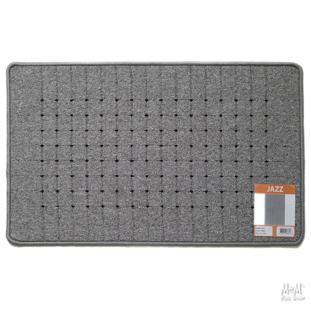 Jazz Grey Black Rubber Backed Mats-zoom-2