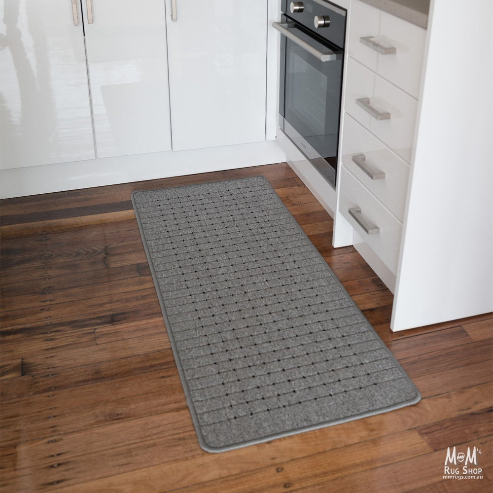 Jazz Grey Black Rubber Backed Mats-zoom-1